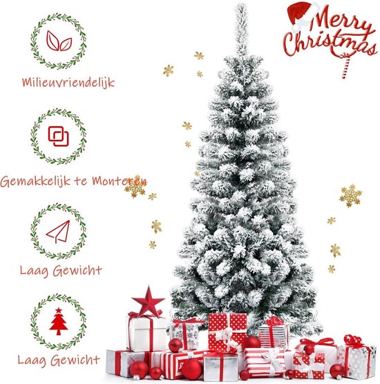 Coast Artificial Christmas Tree - White Snowy - AVEC Aiguilles PVC Premium - 135cm