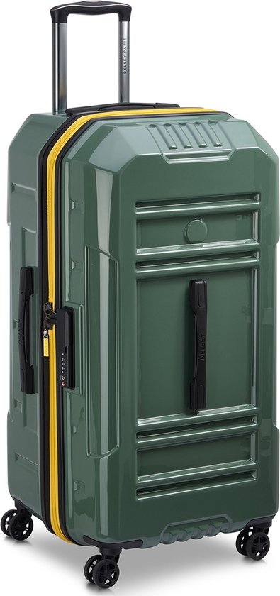 DELSEY PARIS Rempart Expandable 4 Double Rollers Trolley 80 Army Green Dark Green 79cm