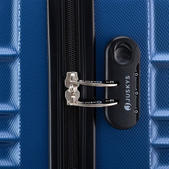 Set valise à roulettes Rome - Juskys - 4 pièces - Bleu