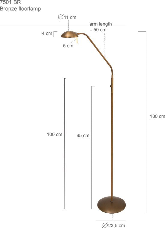 Mexlite Lampadaire Biron Bronze 7501BR