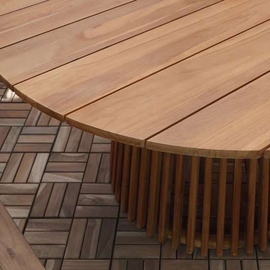 House Nordic Table à manger Lorca - Teck - Naturel - 120cm