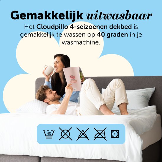 Couette 4 saisons Cloudpillo - 3D Air Mesh - 260x220 cm - 30 jours d'essai - Couette double - Couette d'été & couette d'hiver