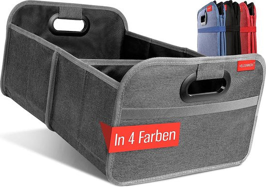 HELDENWERK Sac à bottes pliable avec velcro antidérapant - organisateur de bottes, boîte pliante pour voiture, sac à provisions - renforcé et stable
