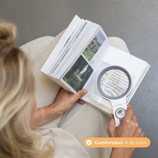 Loupe avec éclairage LED - jusqu'à X30 - Lampe loupe - Loupe de lecture - Pour adultes, personnes âgées et enfants - Lunettes loupe - Convient pour le hobby, la peinture sur diamant et les réparations - Loupe de bijoutier