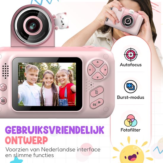 K&L Digital Kids Camera Kids - Caméra vlog pour enfants - Caméras numériques pour enfants - Caméras pour enfants - Caméra pour enfants