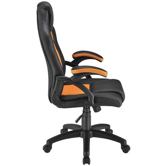 Chaise de bureau / chaise de jeu Racing Montréal - Orange - Dossier réglable
