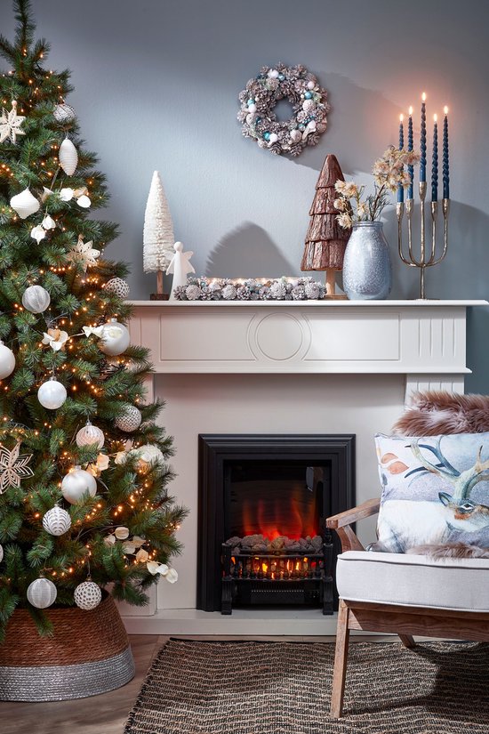 Décoration Noël - House of Seasons - Jupe de sapin de Noël - H26 x Ø58 cm - Silver