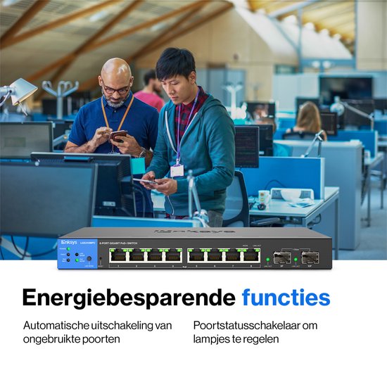 Linksys LGS310MPC - Commutateur réseau - Gigabit - Géré - 8 ports - PoE+ - Noir
