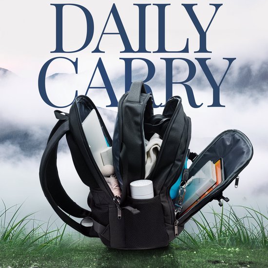 NOHRD Laptop Backpack - Black - Anti Theft - Laptop Bag 15.6 inch - USB Charging Station - Backpack Ladies & Men - Water Repellent - Schoolbag Girl & Boys - Bookbag with Laptop compartment