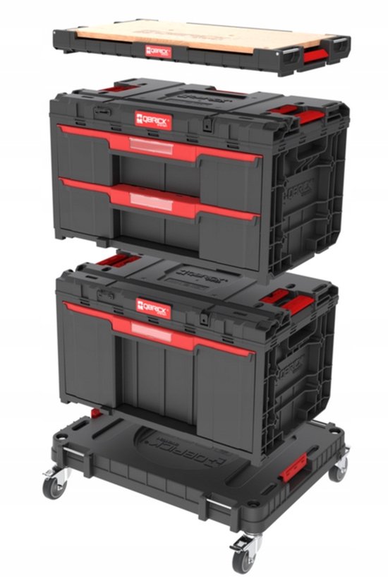 Qbrick System ONE Ensemble de tiroirs d'atelier 6 - Système de rangement modulaire