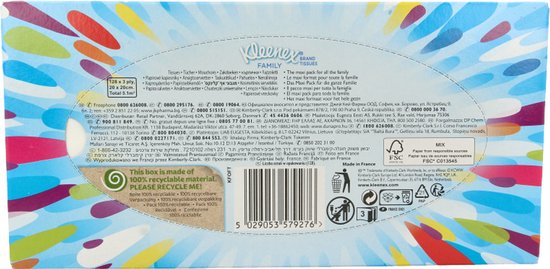 Famille de mouchoirs Kleenex 128 pièces