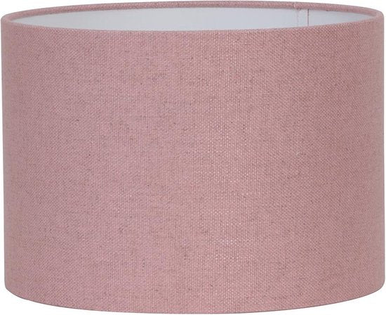 Light & Living Abat-jour cylindrique Livigno - Rose - Ø30x21cm - pour lampes de table, lampes suspendues