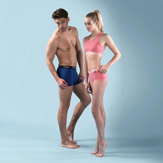Boxer O'Neill Hommes - Pack de 3 - Taille S - Gris/Noir