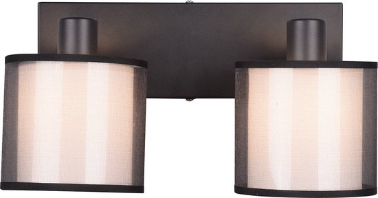Trio leuchten - LED Ceiling Spot - Plafonnier - E14 - 2 lumières - Rectangle - Noir - Aluminium