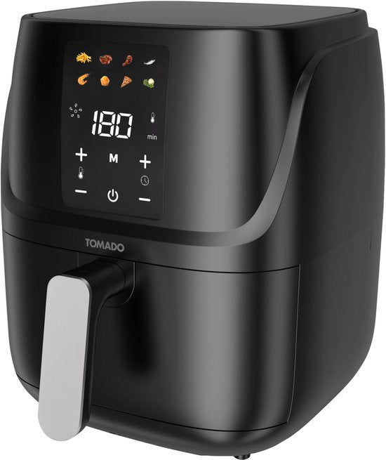 Tomado TAF3010B - Friteuse - Friteuse à air chaud - Capacité 3 litres - Affichage digital - Frites 300g