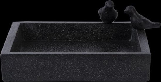 Best For Birds Bain d'oiseaux Terrazzo Square - Abreuvoir - 32x32x12 cm
