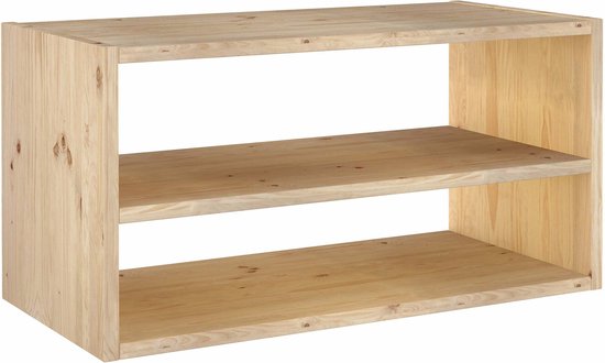 Astigarraga Armoire ouverte - avec étagère - pin PEFC - 71x36cm