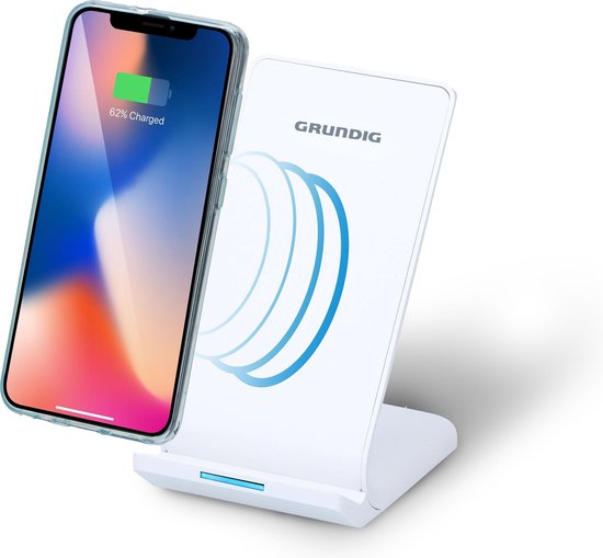 Grundig Wireless Phone Charger - Station de charge - pour Smartphone - Slim Design - White
