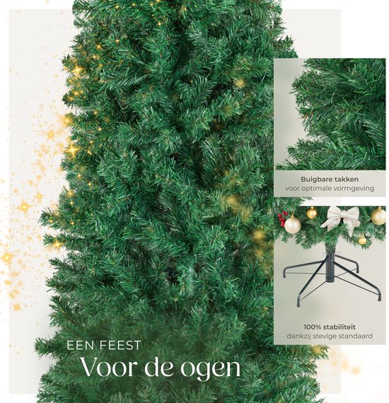 tectake® Arbre de Noël artificiel - Plus vrai que nature avec des branches flexibles - Volumineux - Stable et facile à assembler - Arbre de Noël artificiel comme décoration de Noël - 200 cm - 832 branches - vert