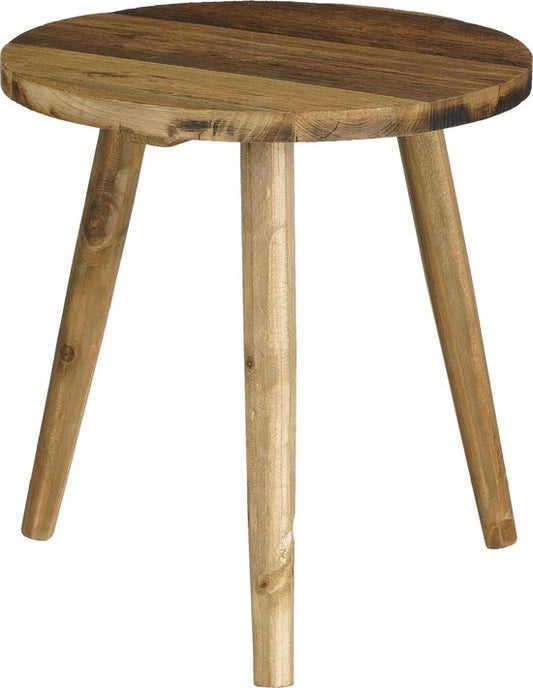 Mica Decorations Table d'appoint Bold - H36 x Ø33 cm - Bois recyclé - Marron