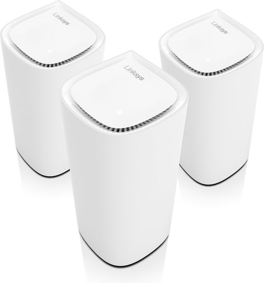 Linksys MX6203 Velop Pro - Mesh WiFi - Amplificateur WiFi - WiFi 6E - 5400 Mbps - 3-Pack - Blanc
