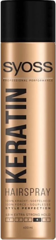 Syoss - Spray pour cheveux - Kératine - 4 - 400ml