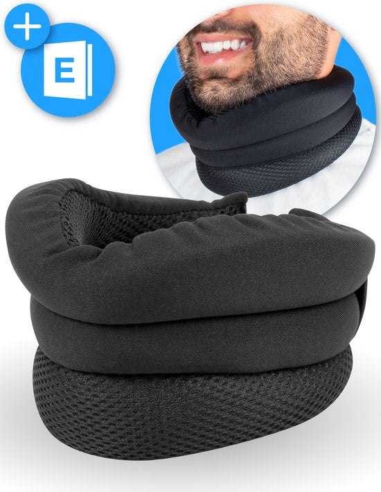 Nuvance - Collier anti-ronflement - Collier anti-ronflement - Oreiller anti-ronflement - Livret inclus - Collier anti-ronflement - Réduit le ronflement - Collier anti-ronflement - Produits anti-ronflement - Meilleur sommeil