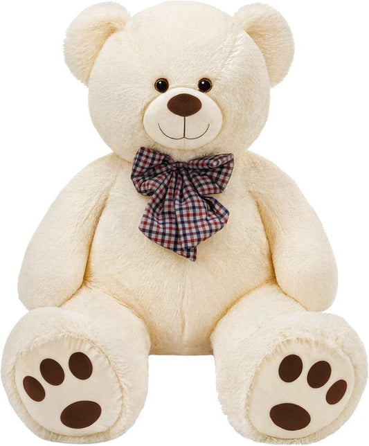 Monzana Teddy Bear XL - Peluche sur pied 100cm - Crème