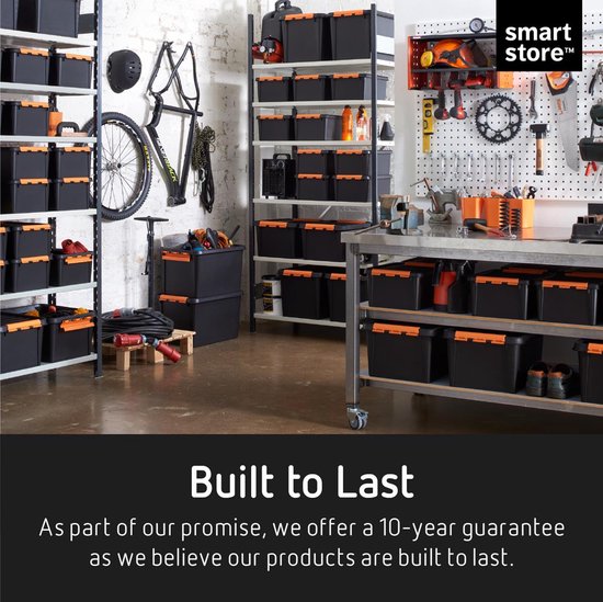 SmartStore™ Pro 31 Boîte de stockage 32L noir - Empilable et emboîtable - Approuvé pour les aliments - Boîte de stockage.