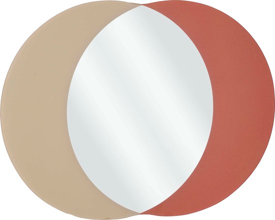 Mica Decorations Miroir mural Avilo - L58 x l45 cm - Rouge foncé