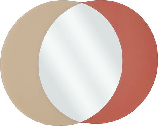 Mica Decorations Miroir mural Avilo - L58 x l45 cm - Rouge foncé