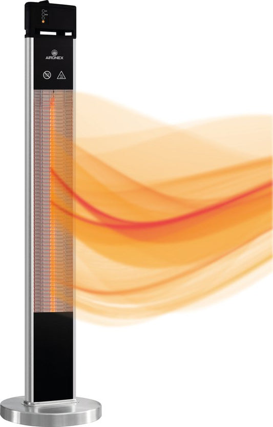Aironex Infrared Heater Standing - Luxury Terrace Heater - Energy-Saving - Infrared Heating - Infrared Heater Free-Standing - Infrared Jet Heater -Infrared Heater -3 Stands - Terrace Heater -Infrared Heating -Terrace Heaters