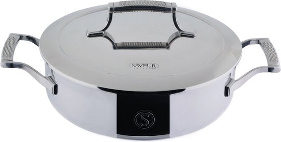 Cocotte avec couvercle - Saveur Selects - 7,5 cm - Sans PFAS - Acier inoxydable - Compatible induction et toutes autres sources de chaleur - Compatible four (260°) et lave vaisselle