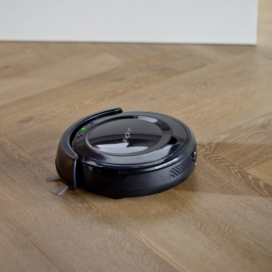 Robot aspirateur avec station de recharge 3 en 1 - Nexxt - pour animaux de compagnie - Capteur anti-virus et 3 modes de nettoyage - Adaptateur et brosse inclus - 17W - noir