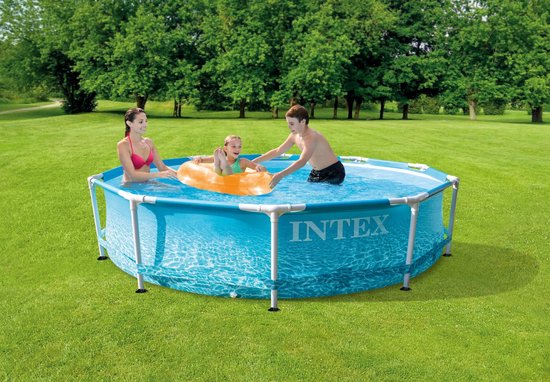 Piscine à débordement Intex Beachside avec pompe à filtre - 305x76cm - Bleu