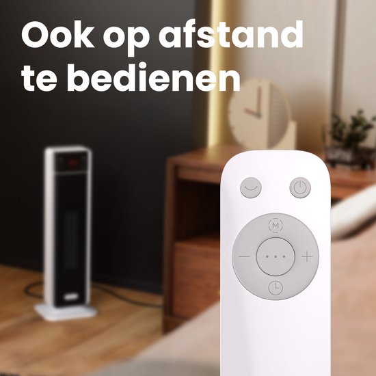 Fourneau électrique Auronic - Fourneau en céramique - Fourneau à tour - 2000W - Blanc