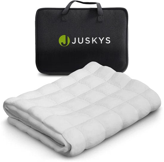 Couverture de poids Juskys - 135x200 cm - 9kg - Blanc