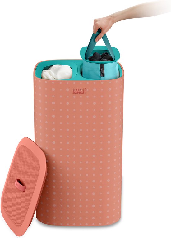 Joseph Joseph - Tota Pop Panier à linge 2x30 litres - Plastique - Orange