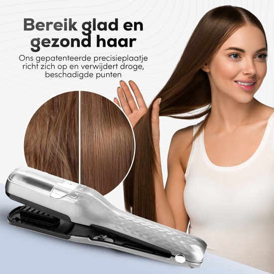 La Nou® Split Remover 4 - Split Ender - Accessoires inclus - Pour les pointes fourchues - Tondeuse pour pointes fourchues - Split Remover - Silver