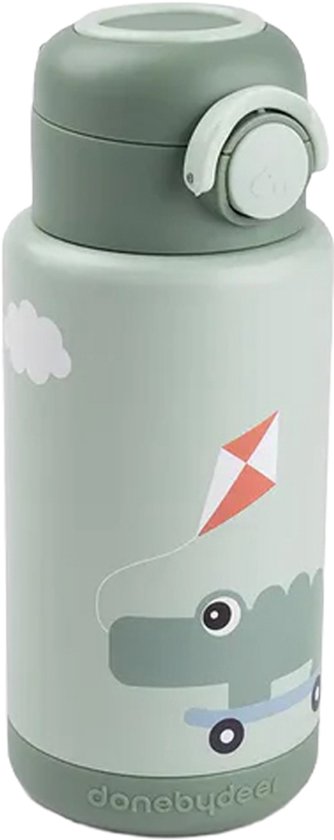 Done by Deer Thermo Bottle - Playground - Green - 340 ml