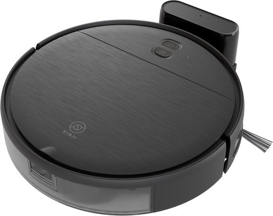 Sinji Robot aspirateur avec fonction balayage et station de recharge - Aspirateur sans fil - Animaux - Gyroscopique - Smart App