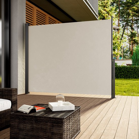 Paravent Casaria Nosara - 180x300cm extensible - Crème