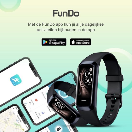 Otiume Activity Tracker HR avec podomètre et cardiofréquencemètre - Montre sport - Smartwatch - Noir pour femmes, hommes et enfants - Fitness Tracker - Blood Pressure Monitor