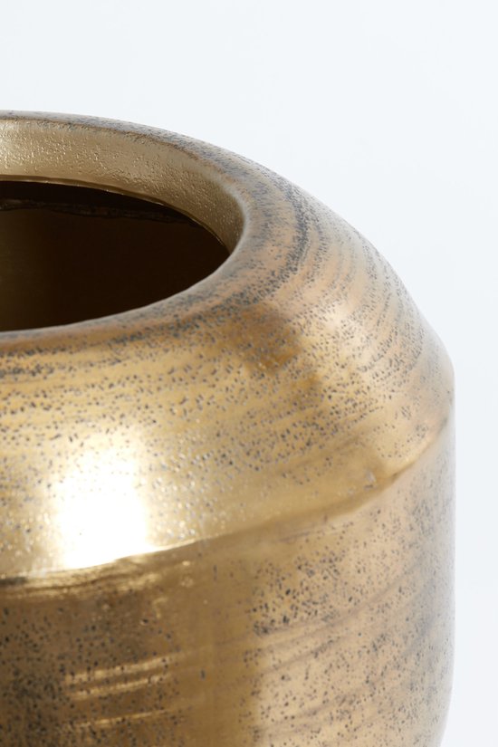 Light & Living Pot de fleurs Louie - Or antique - Ø40cm - Moderne