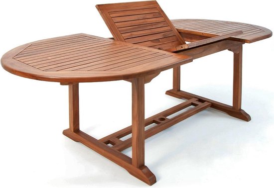 Table de jardin Casaria - Bois d'eucalyptus certifié FSC® - Brun