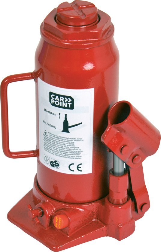 Carpoint Hydraulic Pot Jack 10 Ton | Jack 10,000KG pour voiture, caravane, remorque