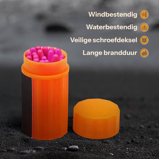 Ever Trex® Storm matches Waterproof 2-Pack - 40 pièces - Emergency - Waterproof - Waterproof - Outdoor Survival - Camper - Briquet - Allume-feu - Camping - Allumettes - Emergency pack