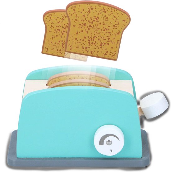 Marionette - Set de grille-pain en bois - 7 pièces - 1 set