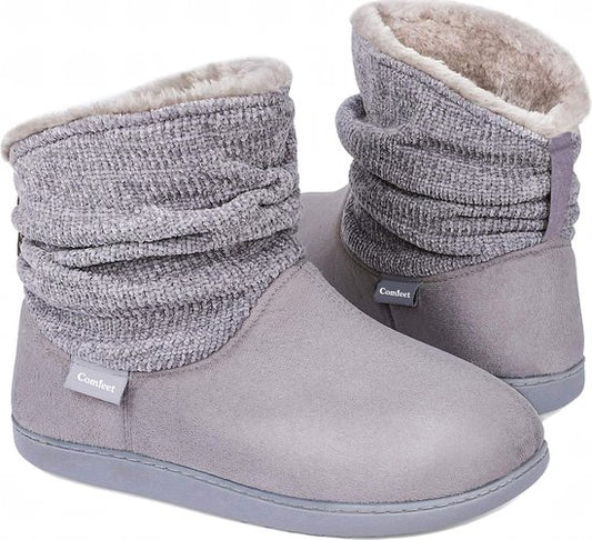 Chaussons Dames - Chaussons - Taille 42/43 - Gris - Antidérapant - Comfeet