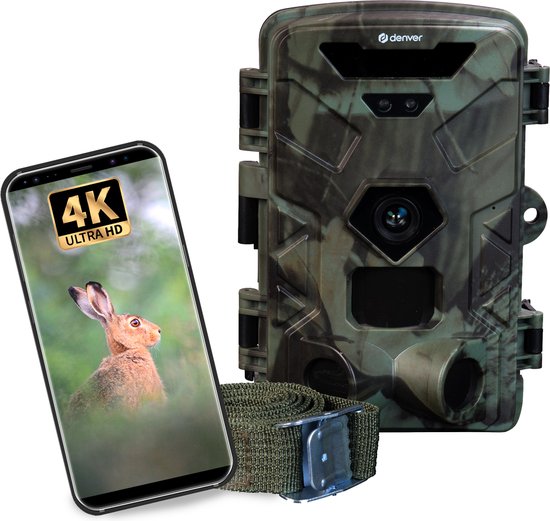 Denver Caméra de Chasse avec Vision Nocturne - 4K Ultra HD - 50MP - Écran LCD - Étanche - WCT8016